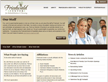 Tablet Screenshot of friedwaldcenter.com
